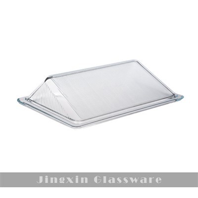 Couvercle de lampe en verre triangulaire